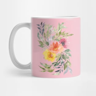 Peachy Florals Mug